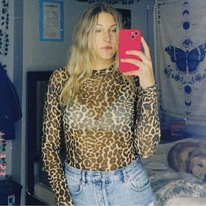 Forever 21 Thong BodySuit Mesh